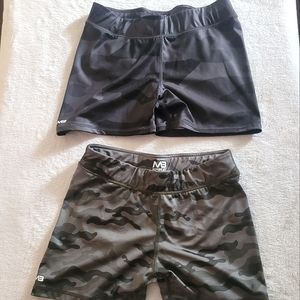 Minibeast scrunch butt camo shorts